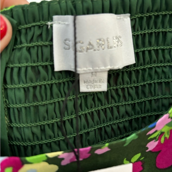 Trinity Floral Lullaby Balloon Sleeve Midi Dress Med - Picture 6 of 10